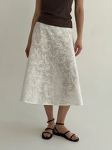 Midi skirt, Turkish cucumber, milky cambric