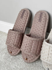 Women's slippers HS-VL points gray