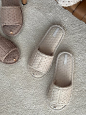 Women's slippers HS-VL points gray