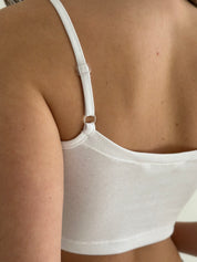 Knitwear “Tenderness” Strappy top white