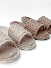Women's slippers HS-VL points beige