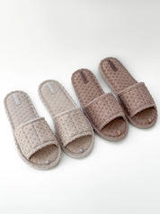 Women's slippers HS-VL points beige
