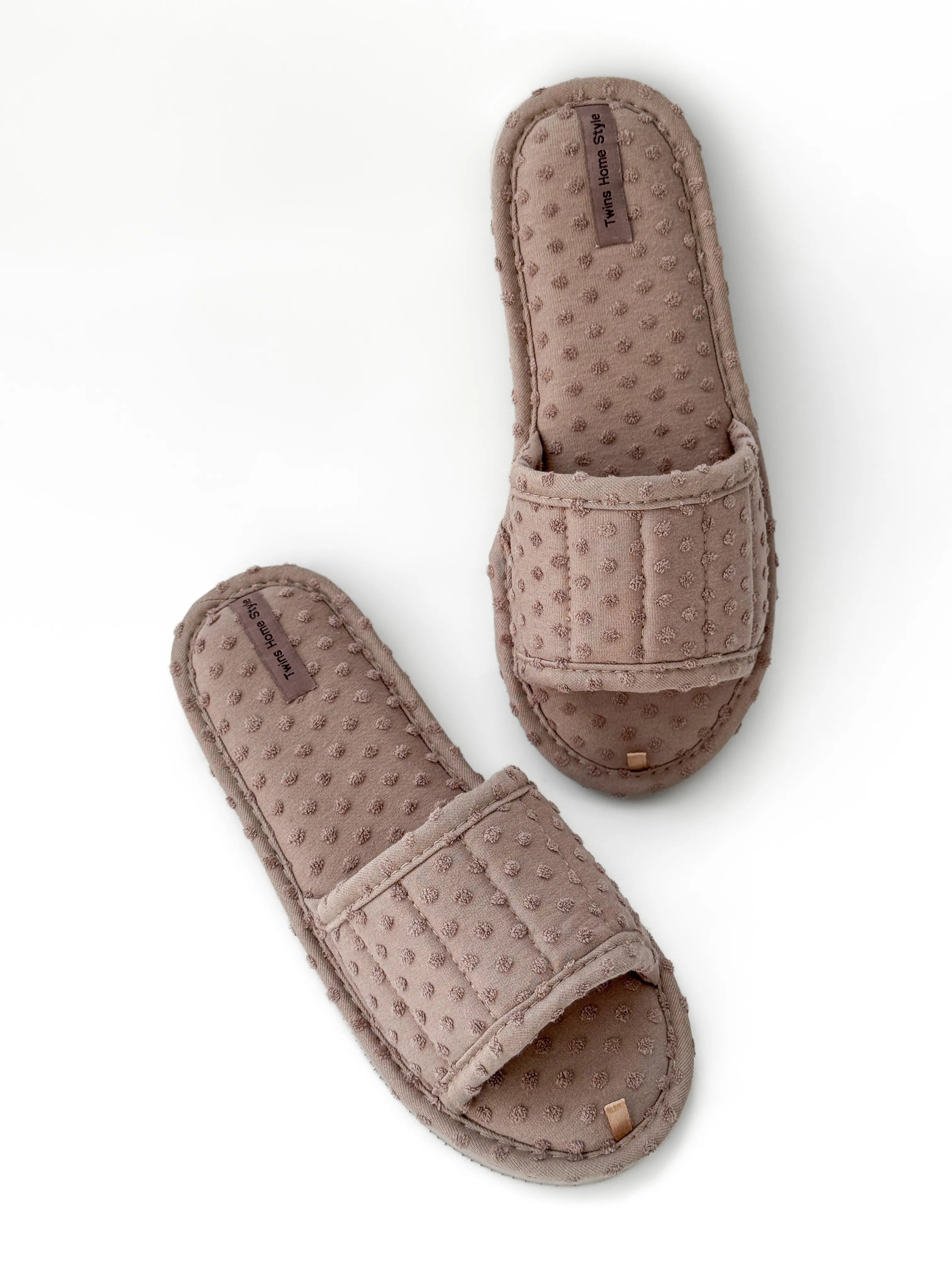 Women's slippers HS-VL points gray