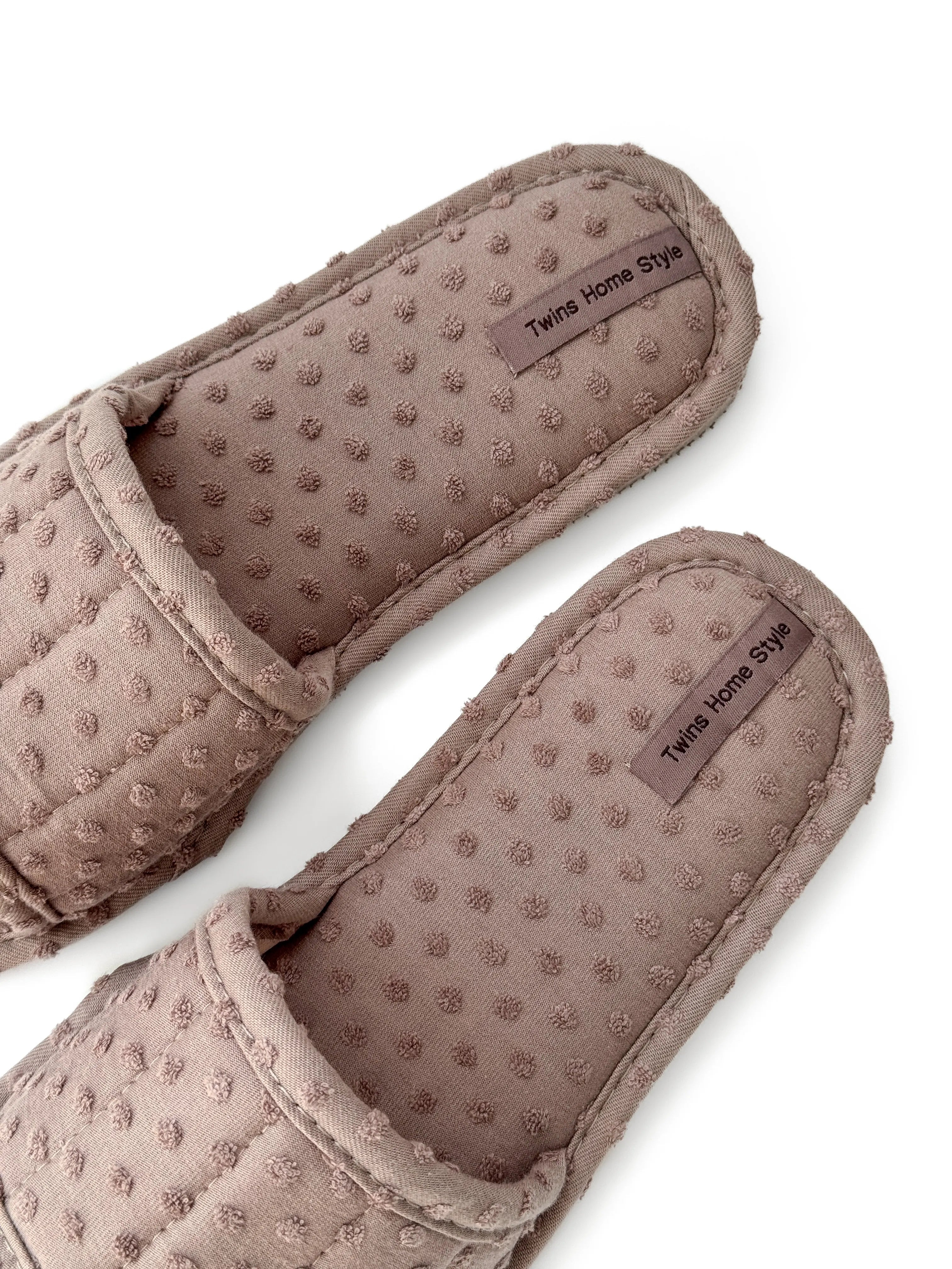 Women's slippers HS-VL points gray