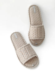 Women's slippers HS-VL points beige