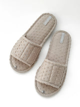 Women's slippers HS-VL points beige