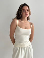 Knitwear “Tenderness” Tank top, milky