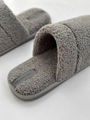 Men's Teddy slippers, gray