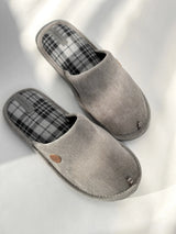 Men's gray slippers