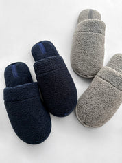 Men's Teddy slippers, blue