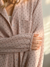 Suit spacious shirt and pants muslin pea powder