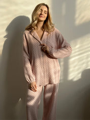 Suit spacious shirt and pants muslin pea powder