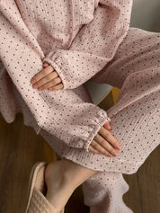 Suit spacious shirt and pants muslin pea powder