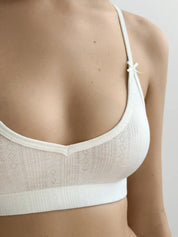 Basic white lingerie top