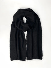 Women's black Alpaca scarf