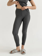 Rib knit Leggings anthracite