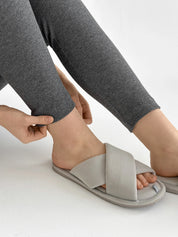 Rib knit Leggings anthracite