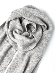 Women's scarf gray Alpaca