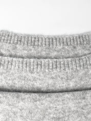 Women's scarf gray Alpaca