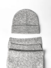 Women's scarf gray Alpaca