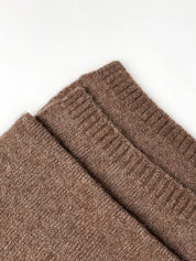 Women's scarf mocha Alpaca