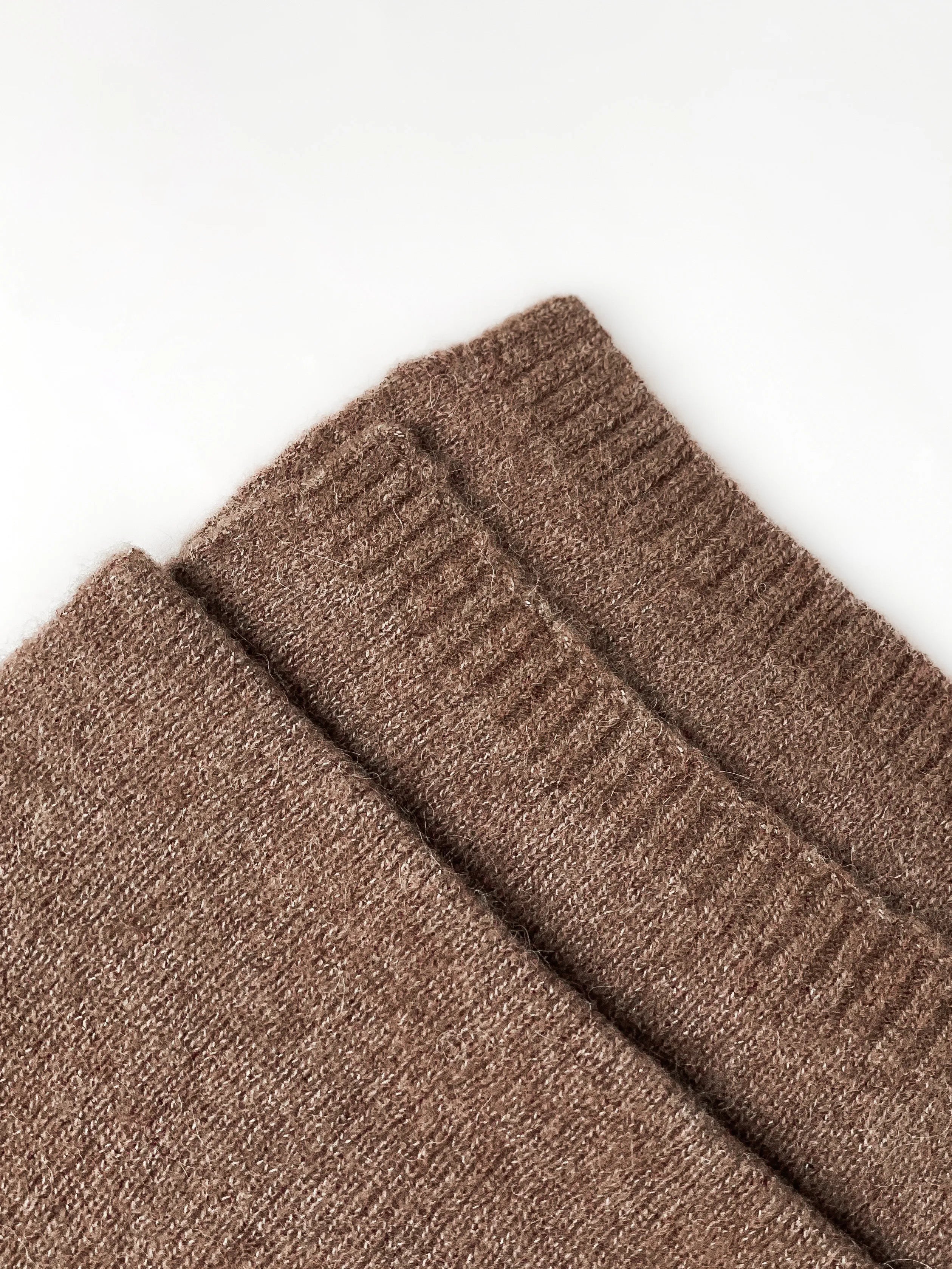 Women's scarf mocha Alpaca