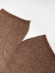 Women's scarf mocha Alpaca