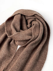 Women's scarf mocha Alpaca