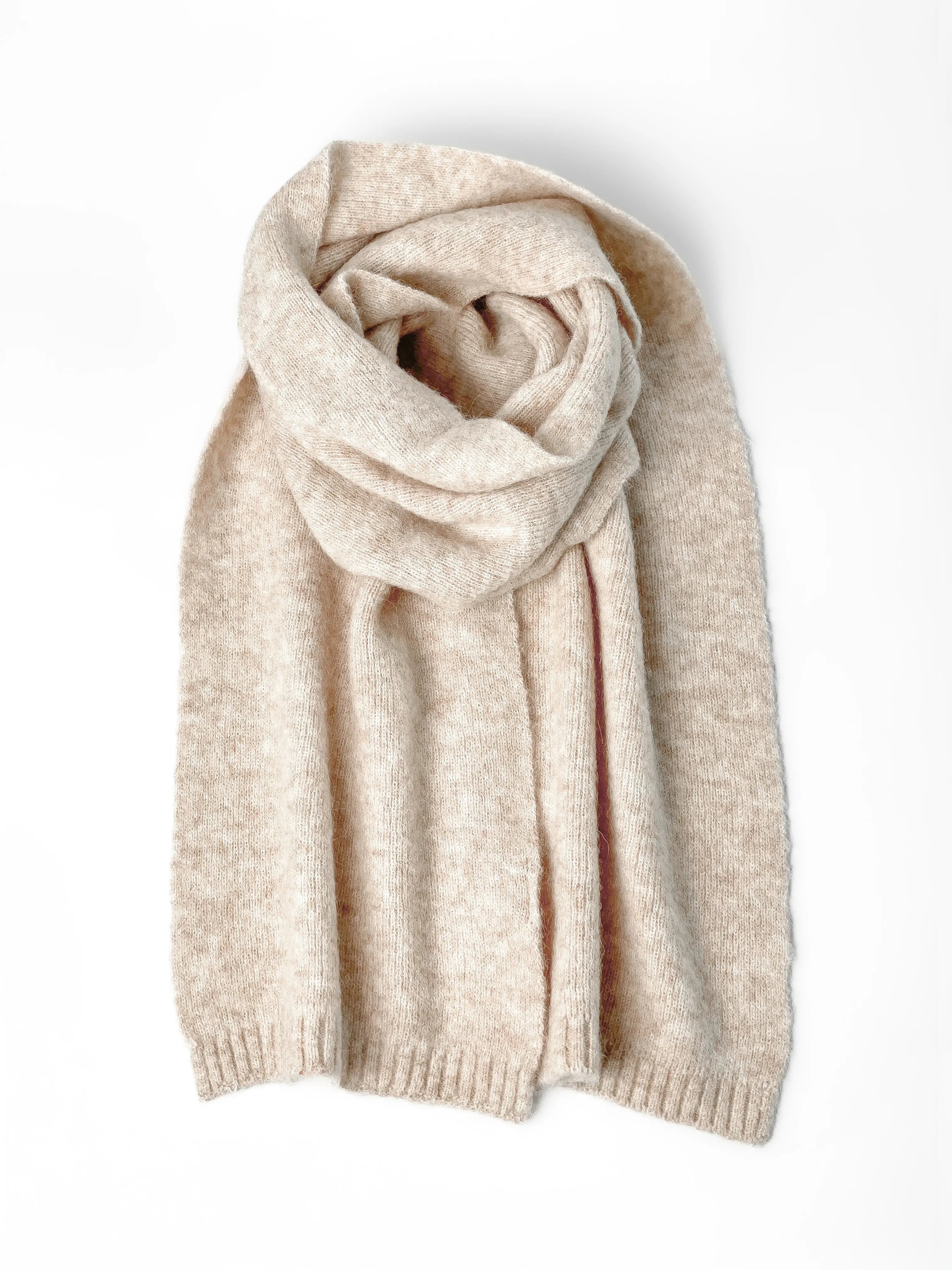 Women's light beige Alpaca scarf