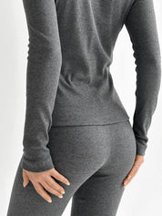 Rib knit Leggings anthracite