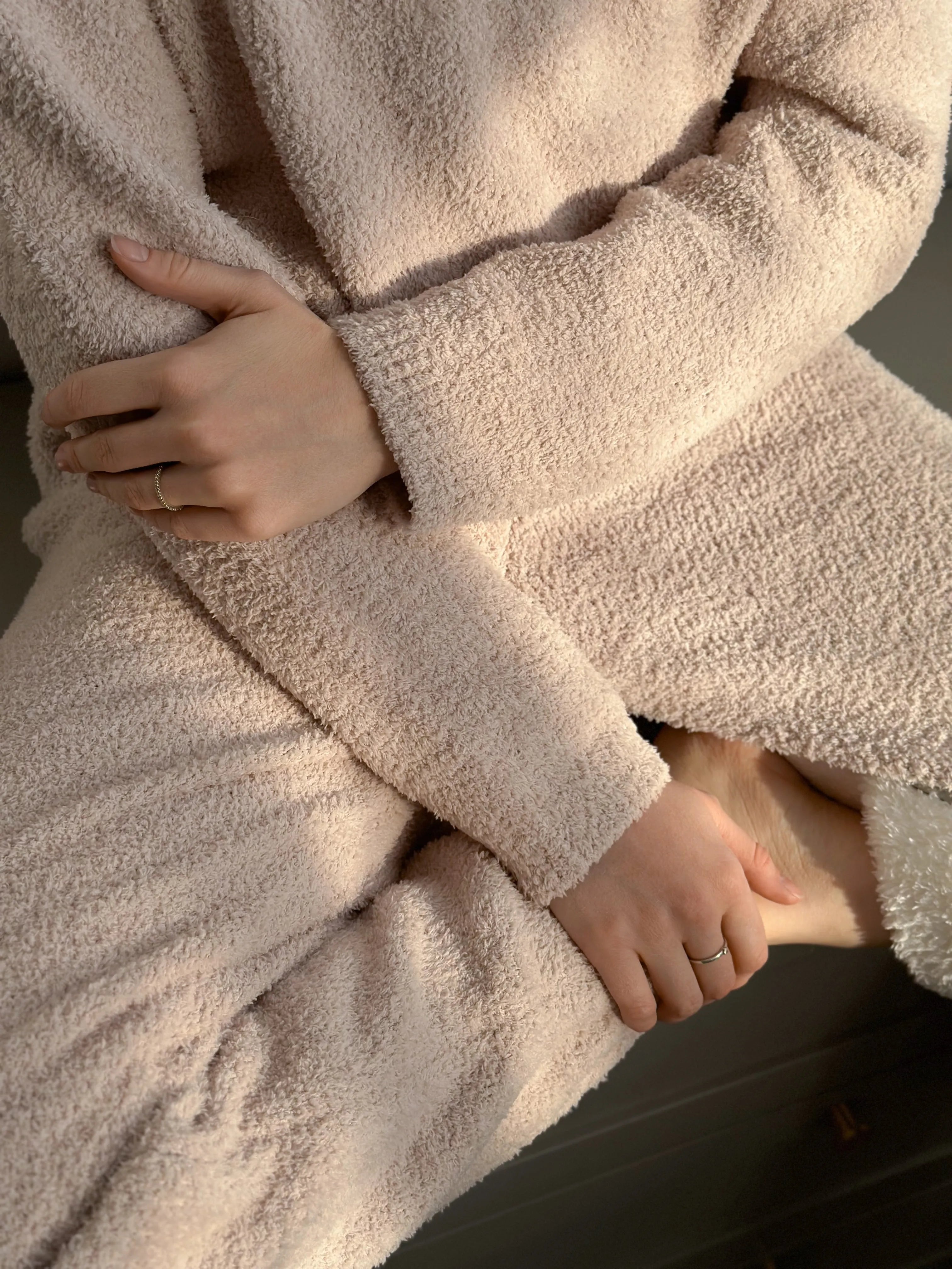 Soft knitted sweater beige