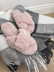 Women's HS fur slippers pink