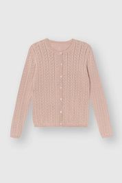 Cotton cardigan with buttons powder blue