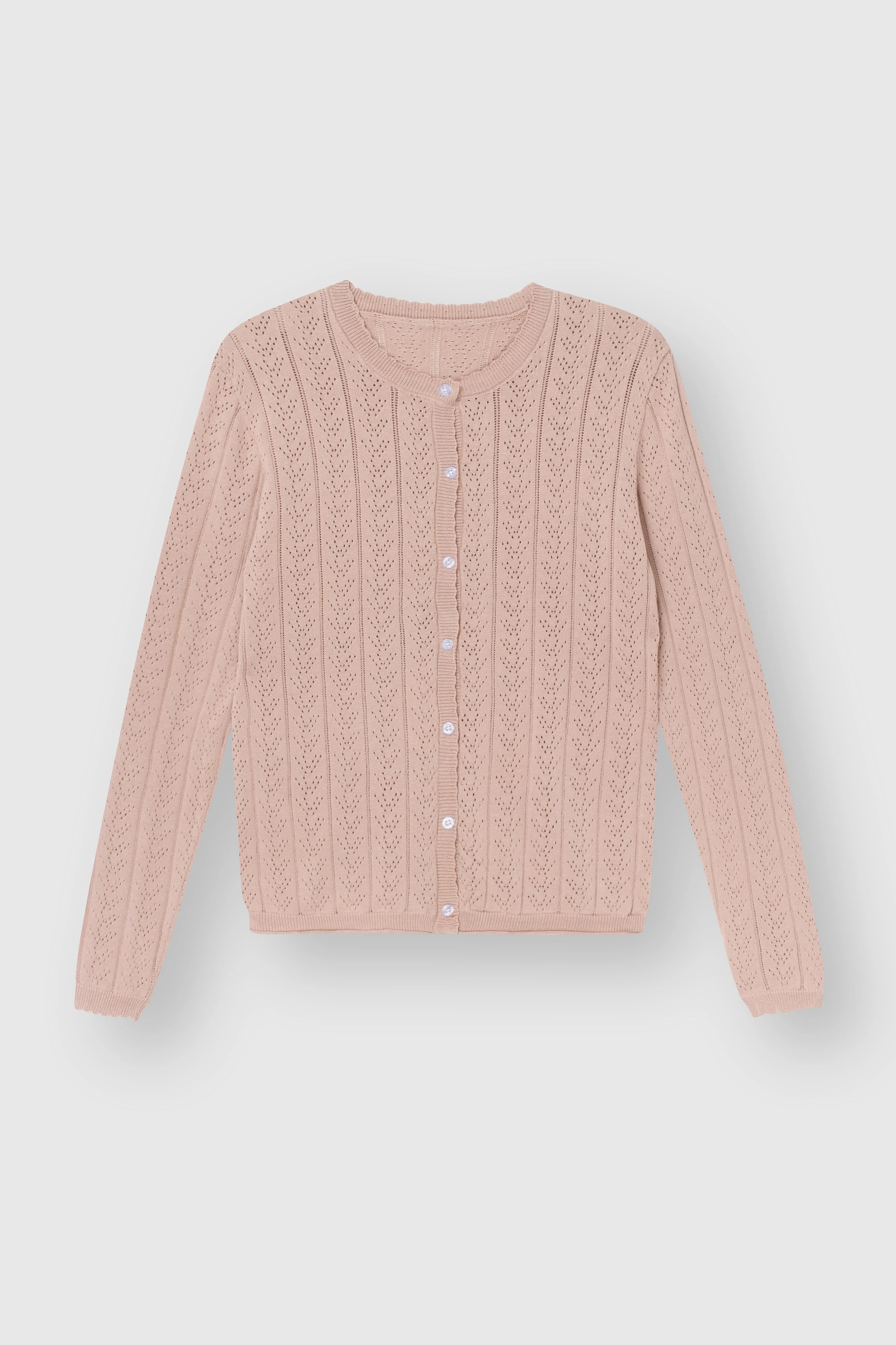 Cotton cardigan with buttons powder blue