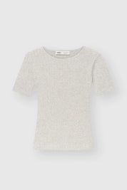 Light Gray Ribbed T-shirt