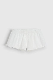 Top Mini small round lace on milk