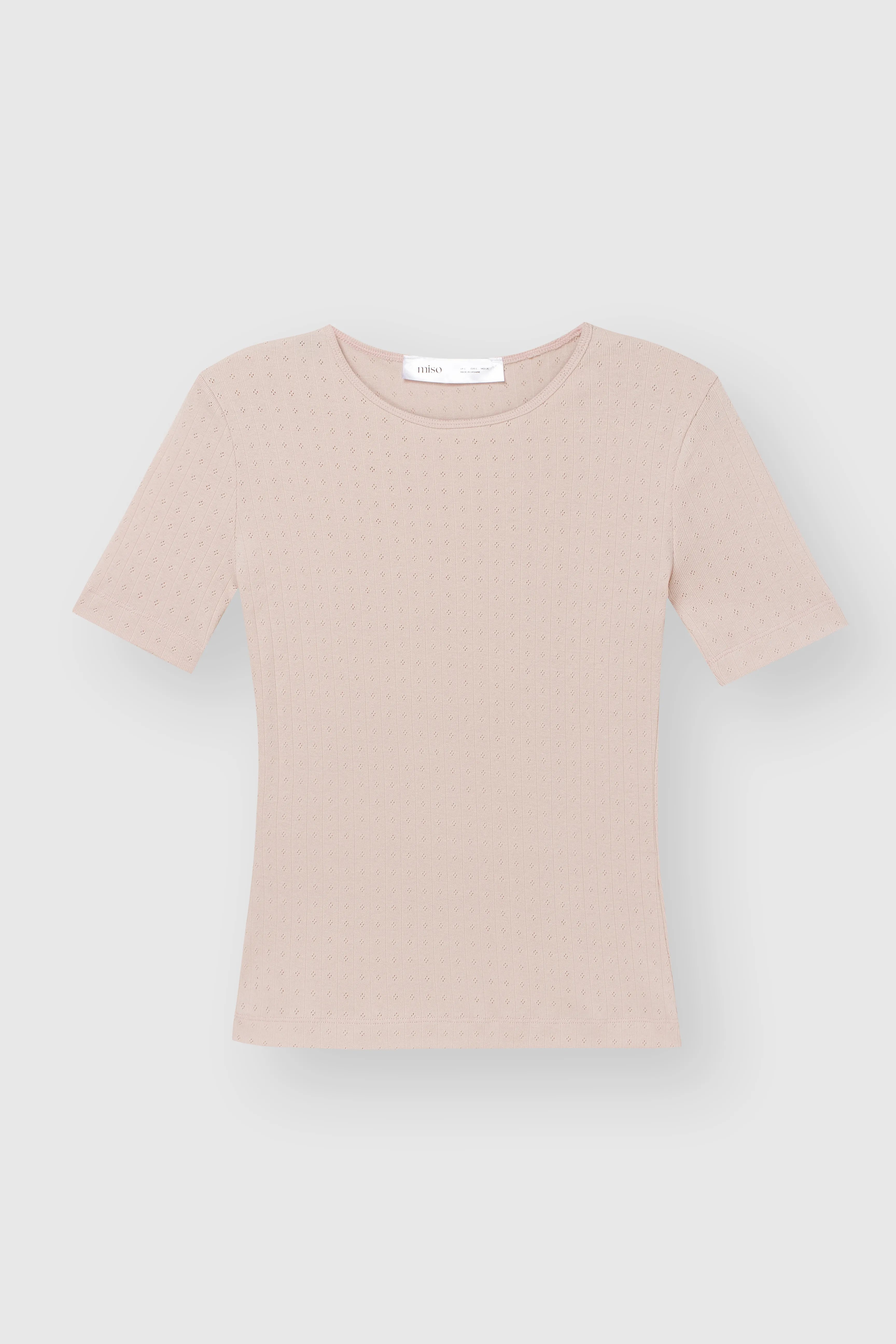 Powder Ribbed T-Shirt