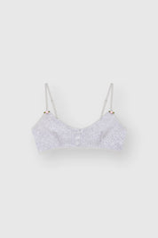Lingerie Top Gray Ribbed