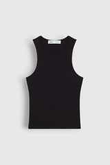 Black Ribbed T-Shirt