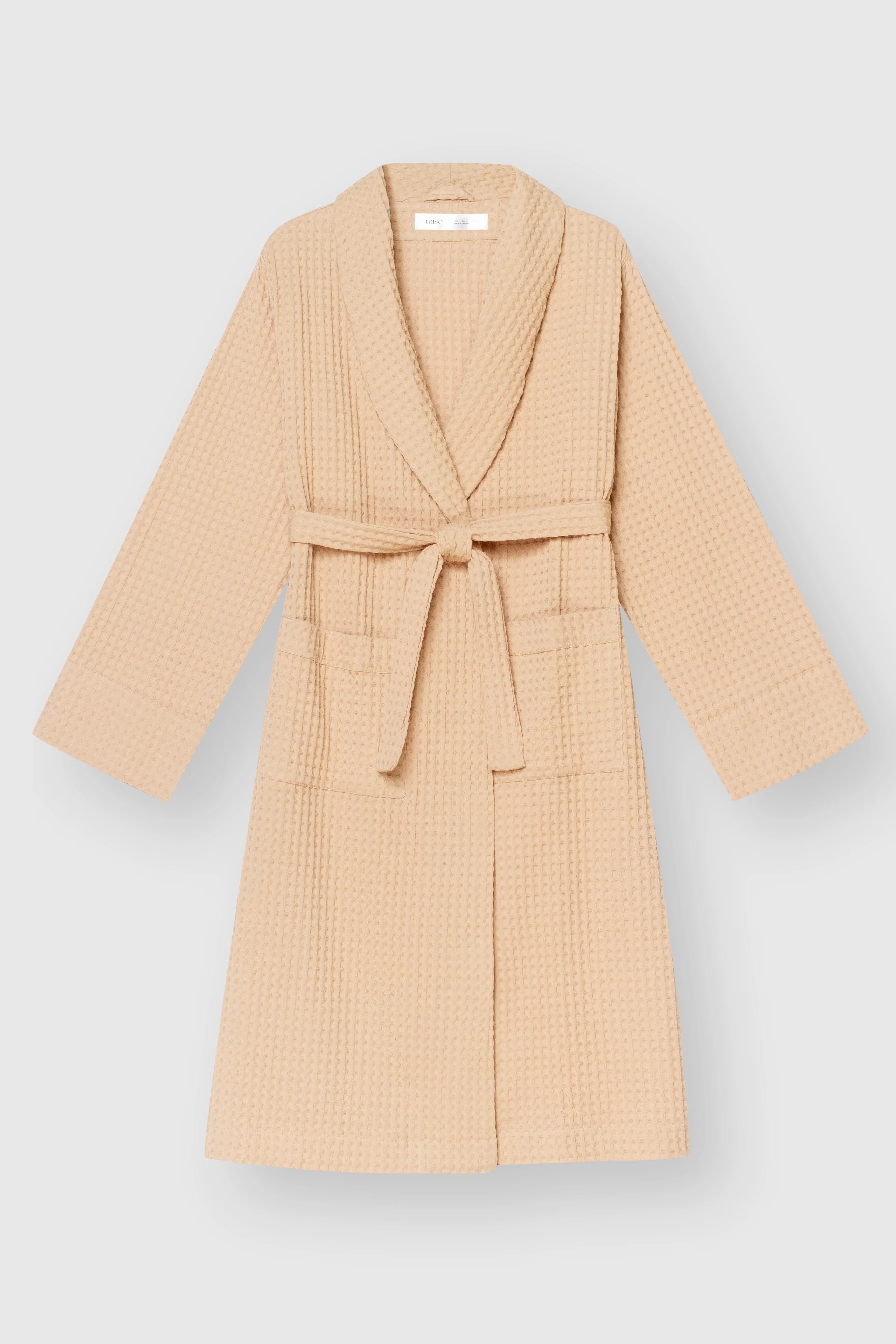 Robe waffle caramel