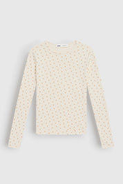 Ribbed longsleeve milky rose (without button)