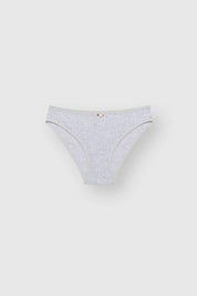 Lingerie Slips Gray Ribbed