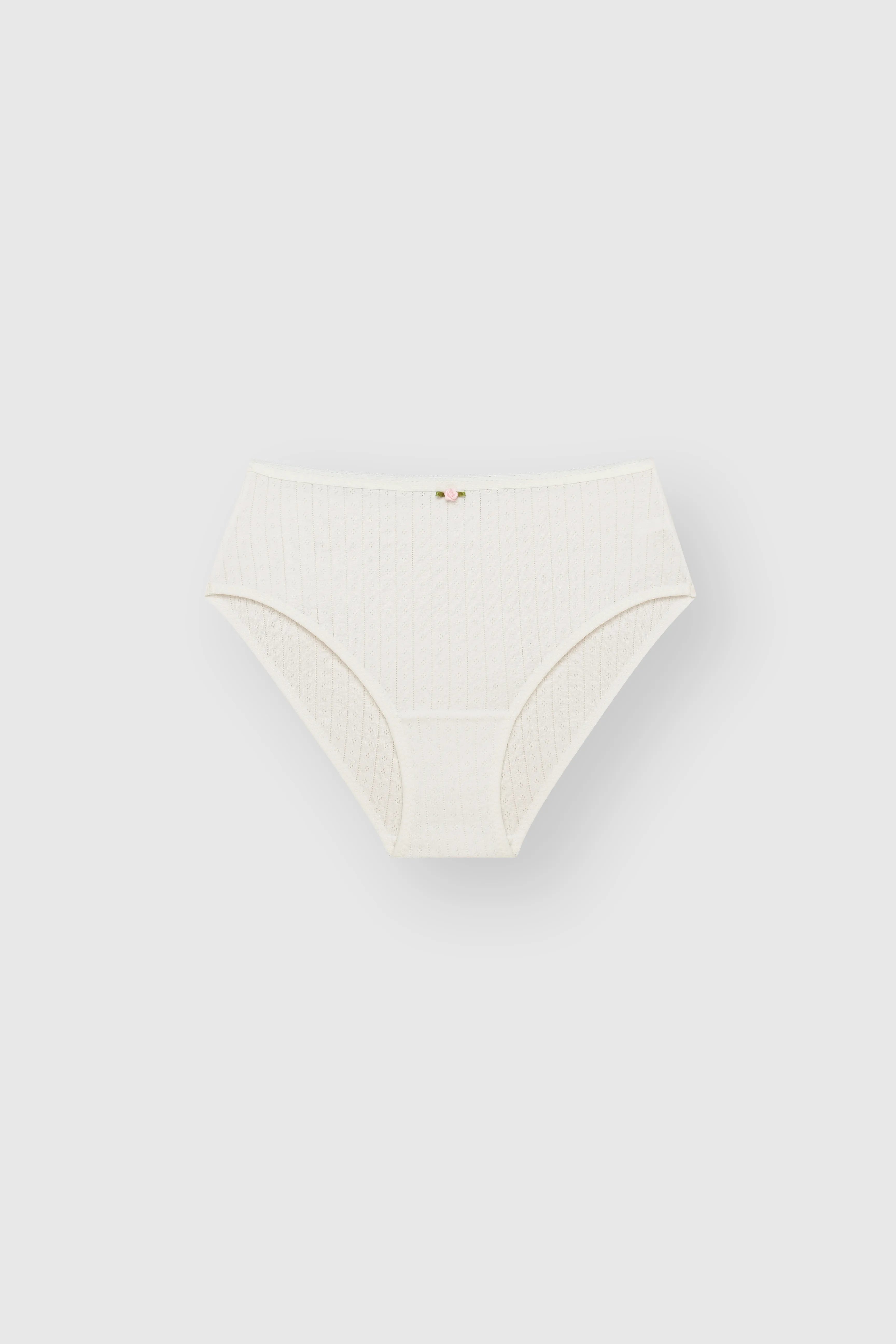 Lingerie Briefs Milk Ribbed