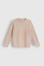 Soft knitted sweater beige