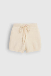 Soft knitted shorts milky