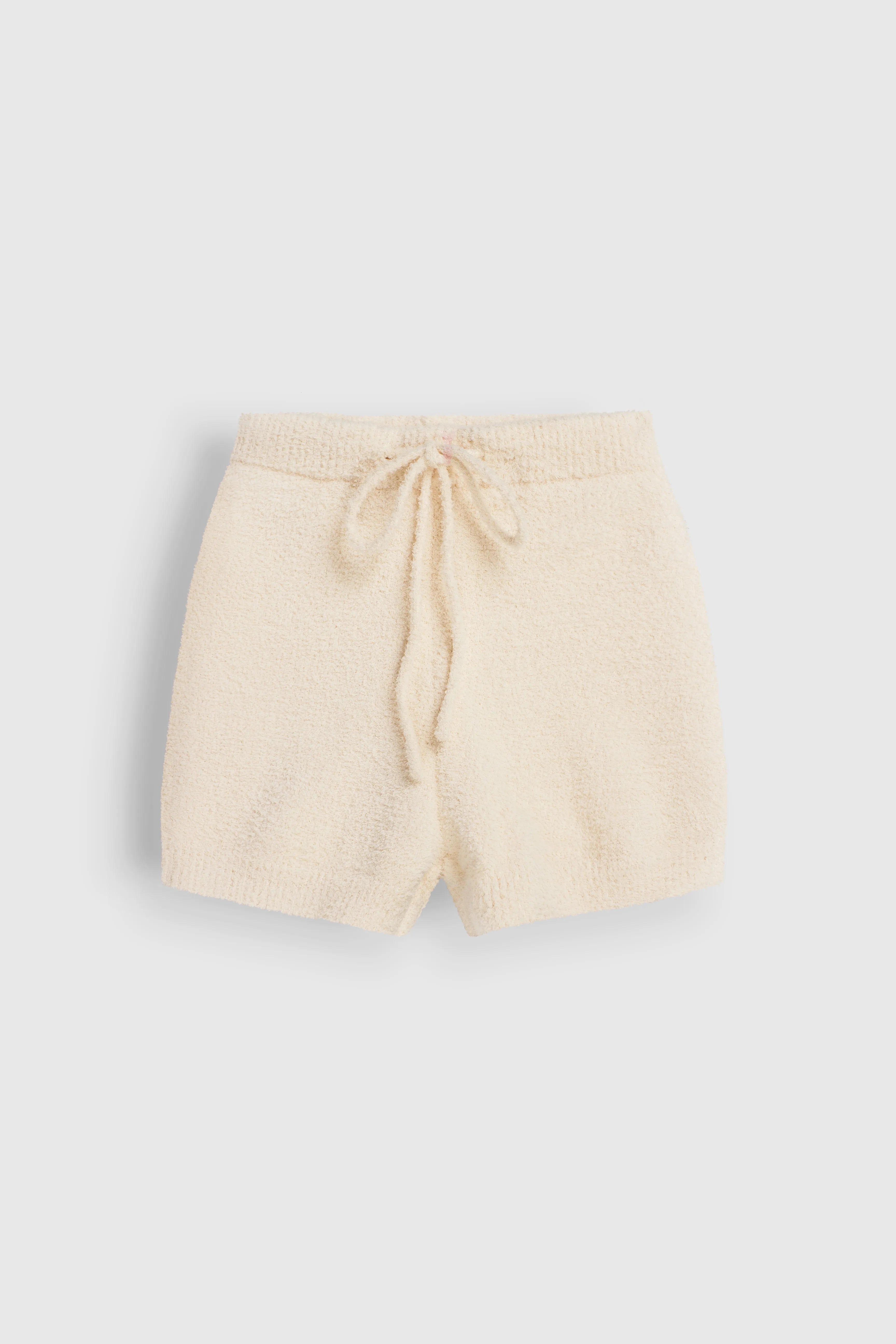 Soft knitted shorts milky