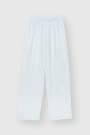 Blue striped muslin shirt and pants suit