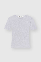 Soft Ribbed T-Shirt Gray