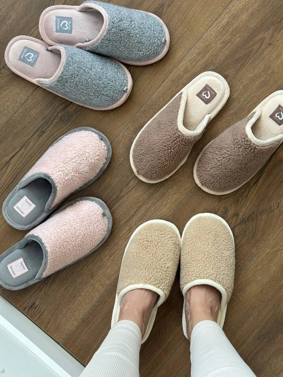 Women's slippers HS-OZ beige YETI